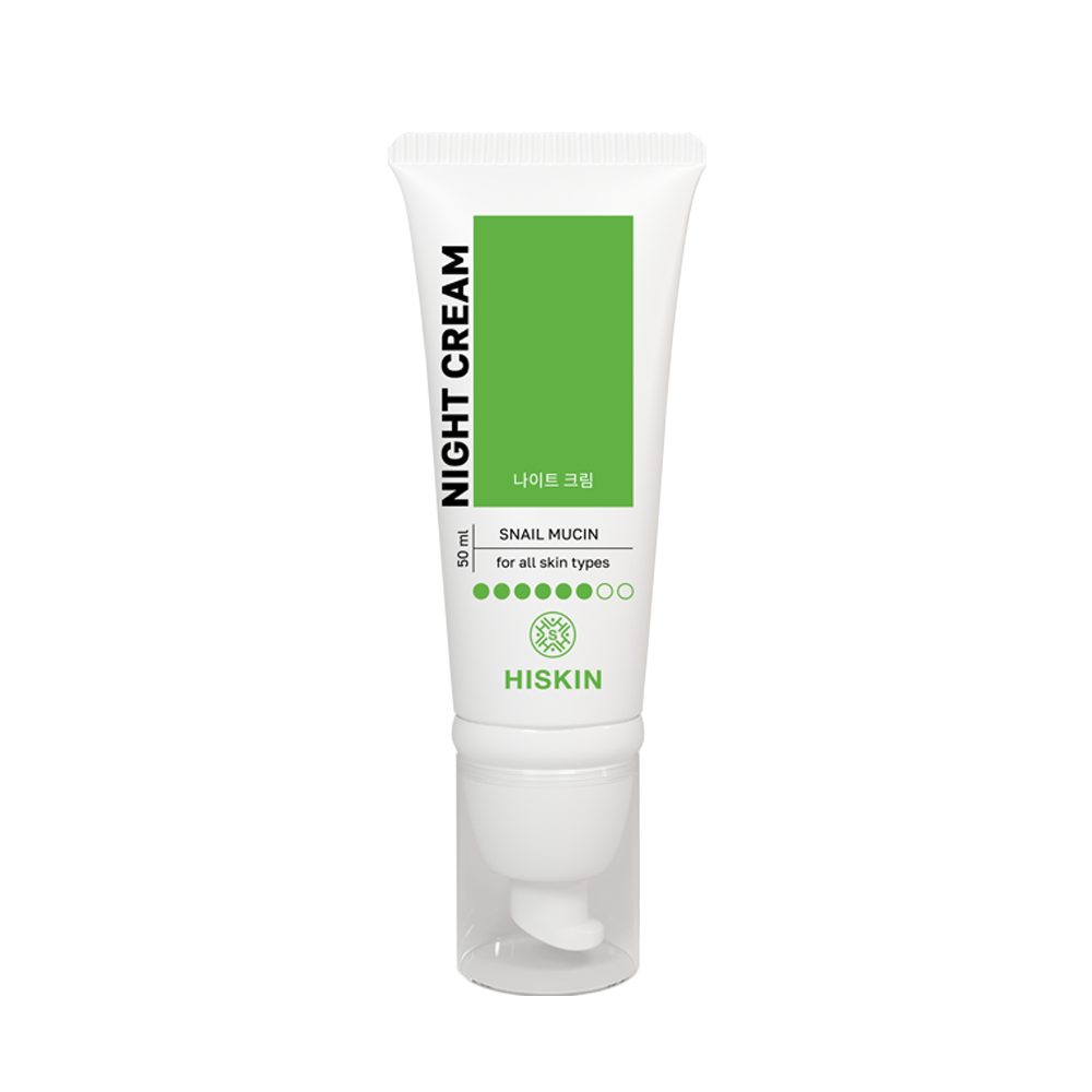 HISKIN Face Night Cream with Snail Mucin