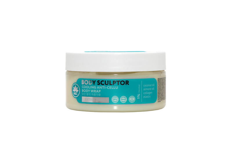 Cold anti-cellulite slimming body wrap with menthol