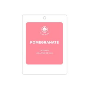 Cloth facial mask with Pomegranate NSC.