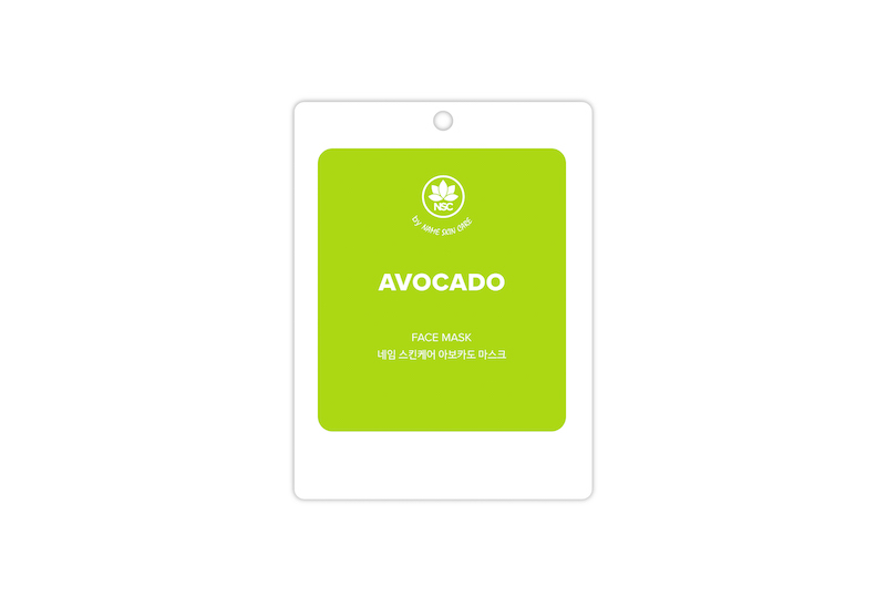 Cloth facial mask with Avocado NSC