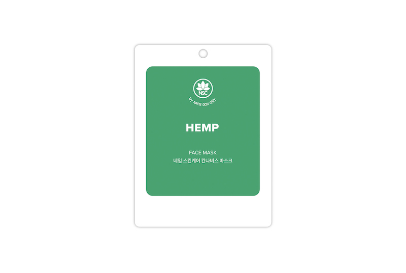 Cloth facial mask with Hemp Seeds Oil NSC