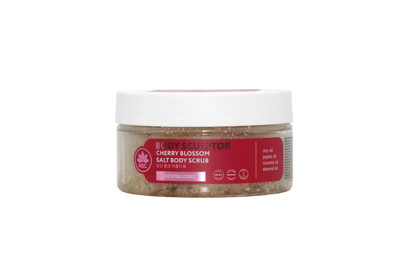 Body scrub with salt CHERRY BLOSSOM