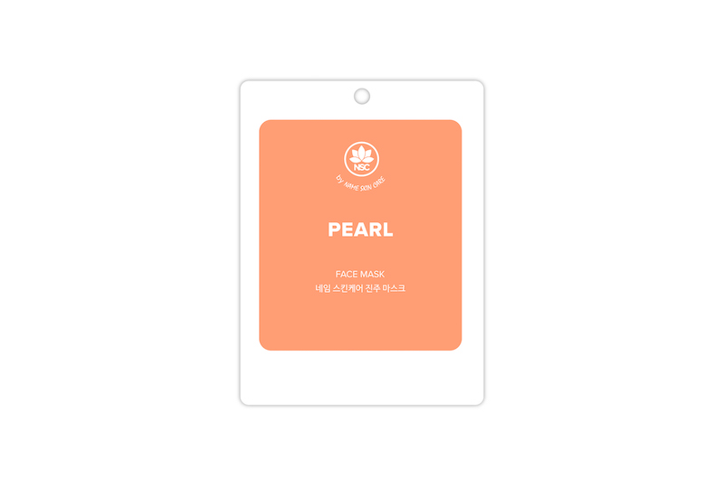 Cloth facial mask with pearls NSC