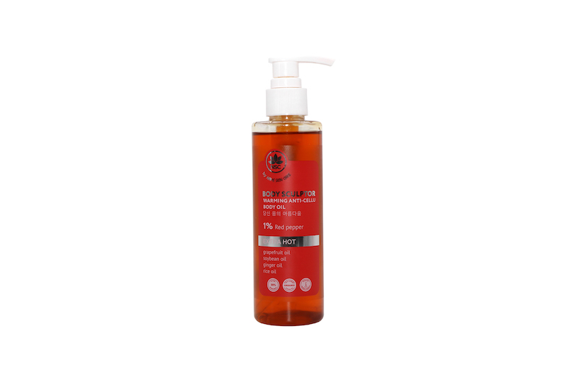 Body oil with red pepper