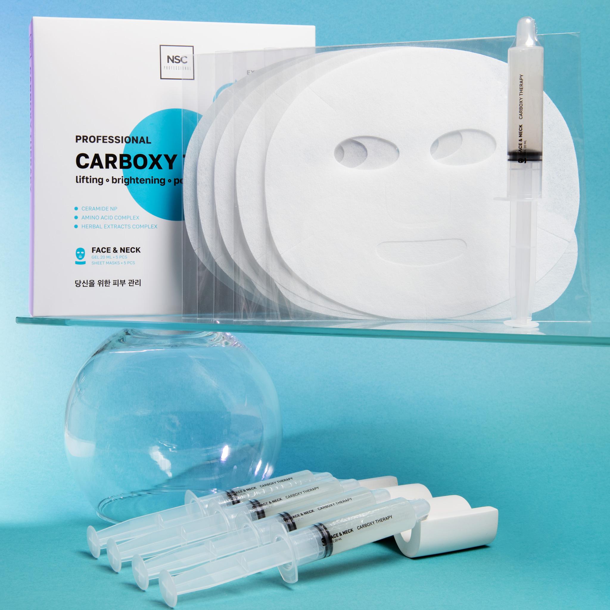 NSC PROFESSIONAL Carboxy therapy kit for face and neck, non-invasive "skin rejuvenation and perfect glow" 5 treatment set - Image 6