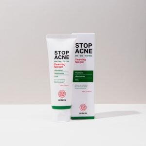 HISKIN STOP ACNE CLEANSING FACE GEL AHA + BHA + TEA TREE, 120 ML