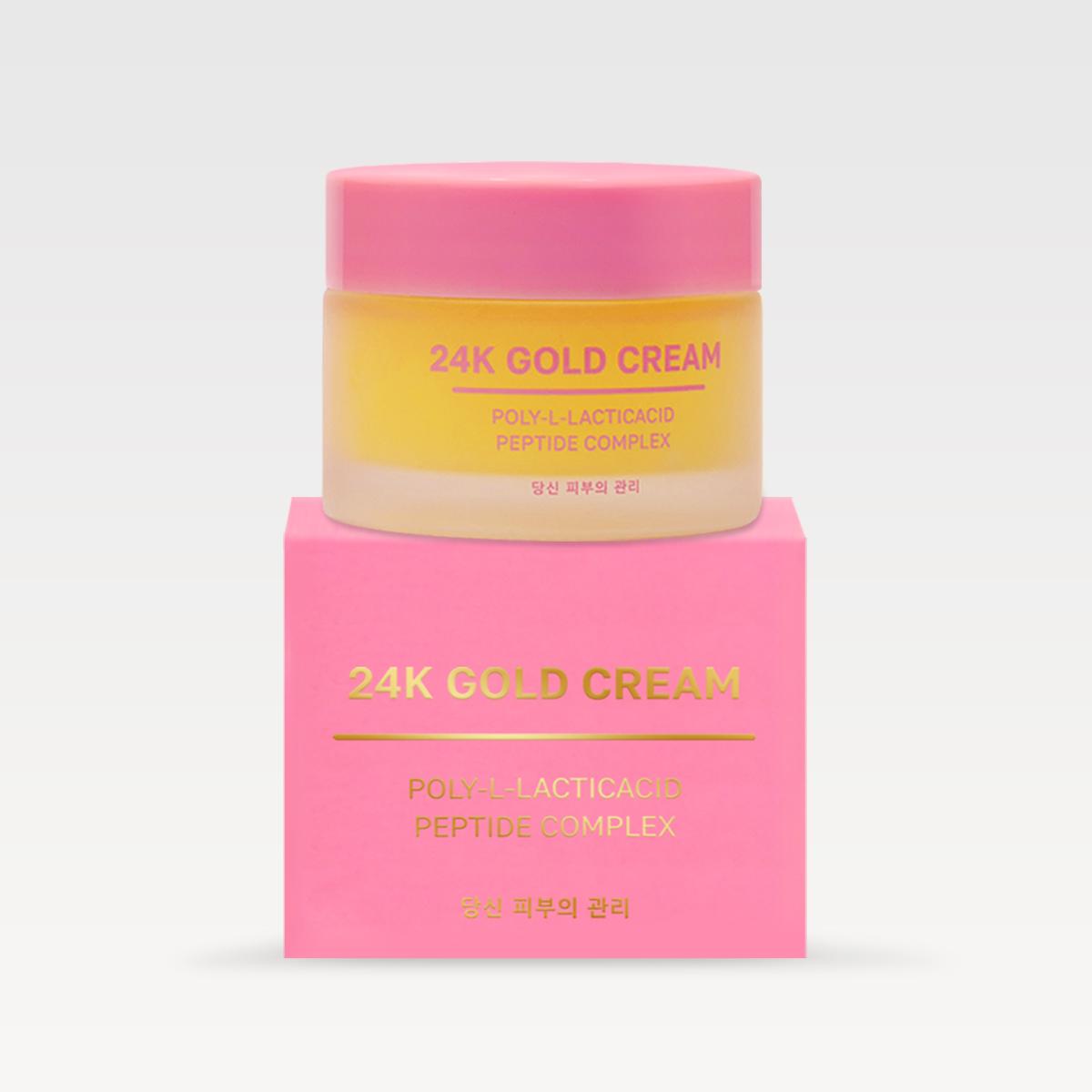 Rejuvenating cream gel with gold and poly-lactic acid, 50 ml