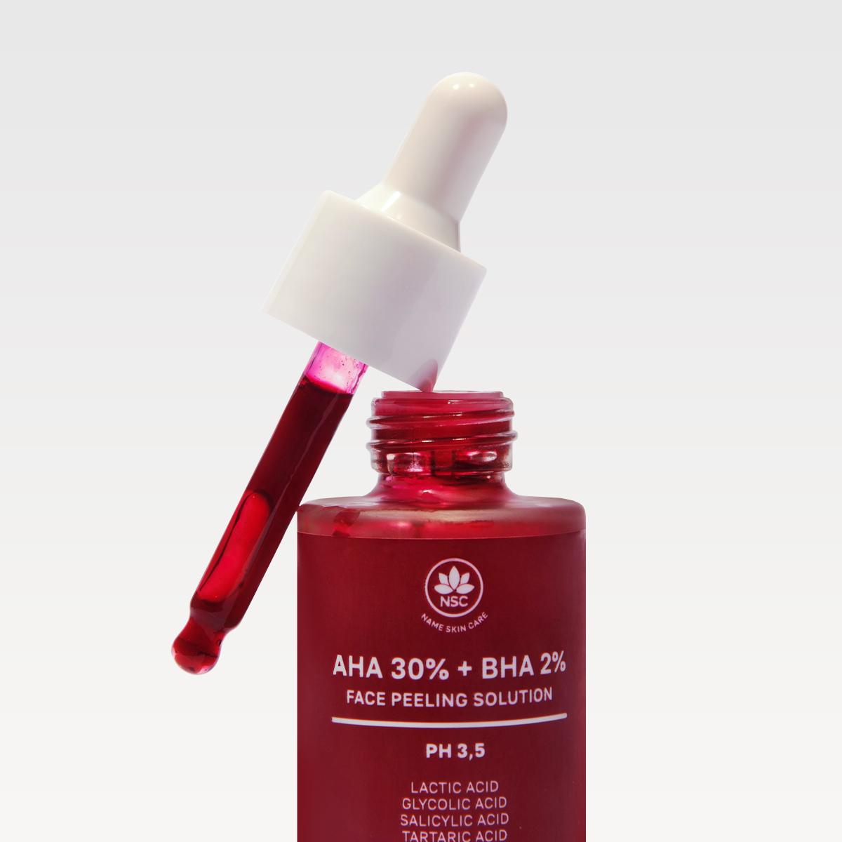 NSC aha 30% + bha 2% face peeling solution - Image 3