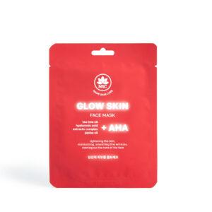 NSC skin glow + aha acids face sheet mask