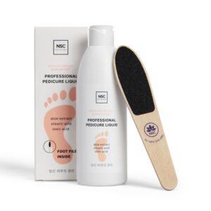 Professional product for removing corns and toughened skin on feet