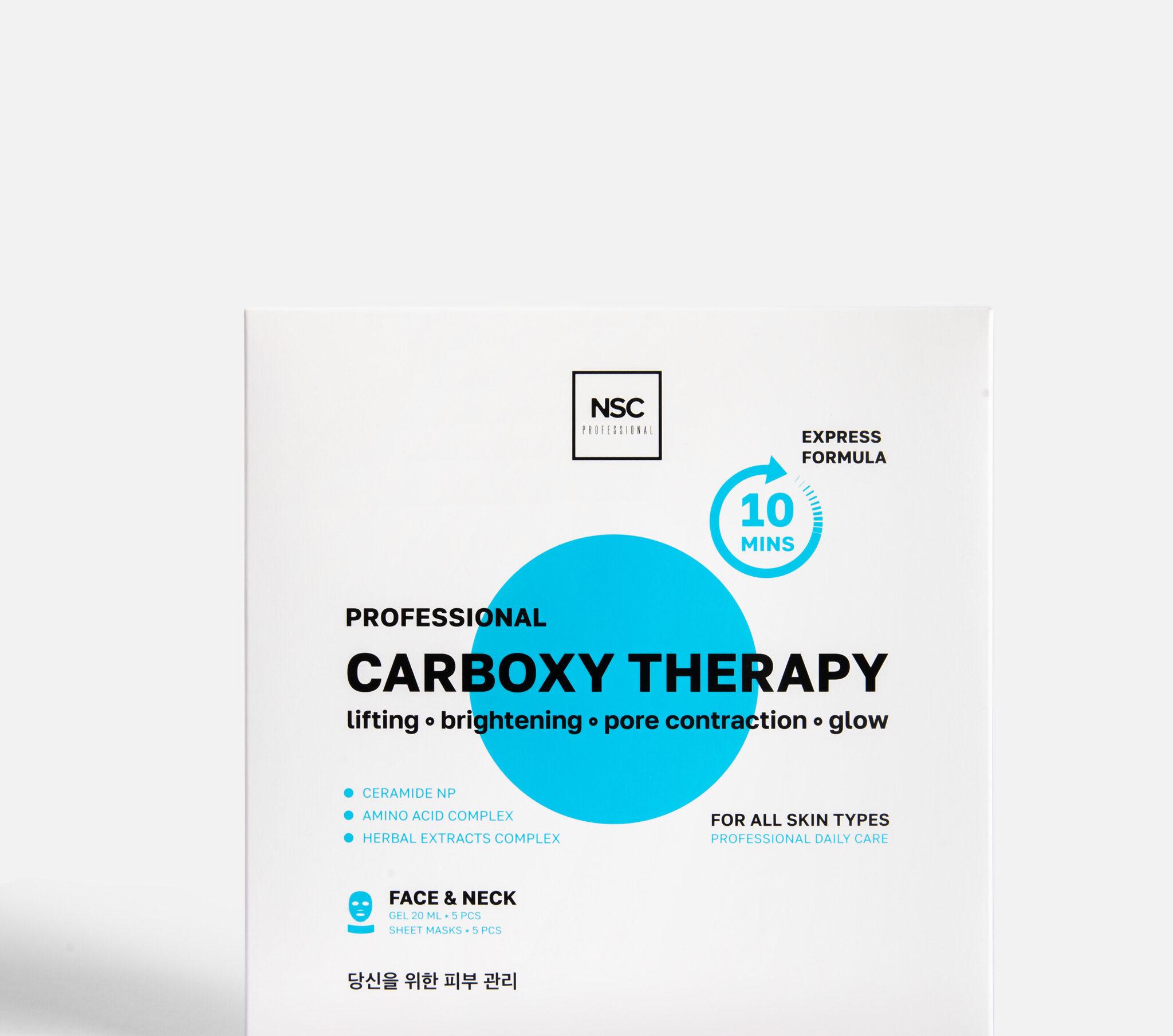 NSC PROFESSIONAL Carboxy therapy kit for face & neck, non-invasive "skin rejuvenation and perfect glow" 5 treatment set