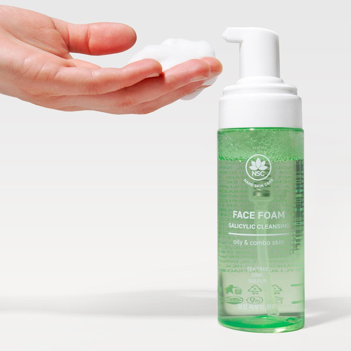 NSC FACIAL CLEANSING FOAM WITH SALICYLIC ACID, SULPHUR AND ZINC - 이미지 3