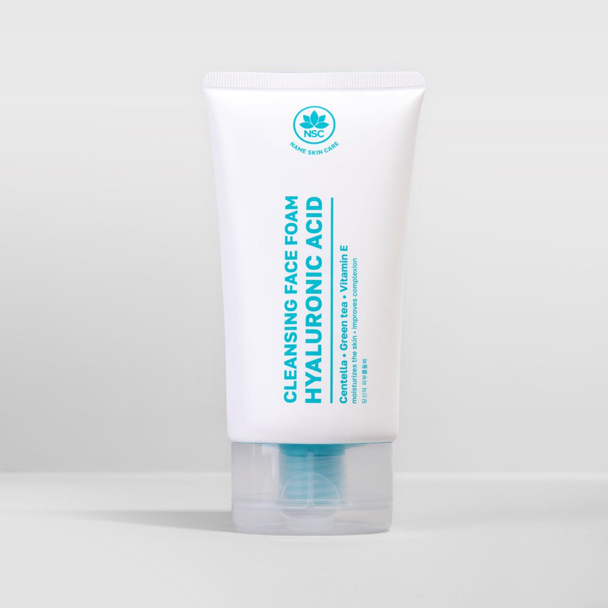 CLEANSING FOAM WASH WITH HYALURONIC ADIC AND CENTELLA     CLEANSES AND MOISTURIZES YOUR SKIN, IMPROVES YOUR COMPLEXION